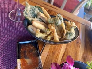 Vegetable tempura  at Khaw Glong in Koh Samui