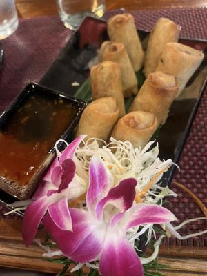 spring rolls deep fried  at Khaw Glong in Koh Samui
