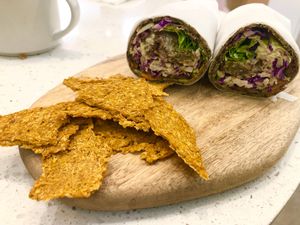 Quinoa falafel wrap at Nectar   in Abu Dhabi