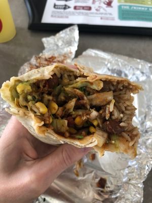 Vegan chilli burrito  at Tortilla - Galleria Mall  in Abu Dhabi