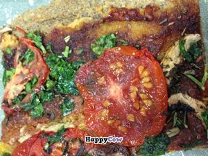 Pizza
Without the messy, fingers.  at Healthy Funky Foods in Calgary