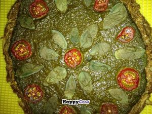 Spinach Quiche - egg and dairy free at Healthy Funky Foods in Calgary