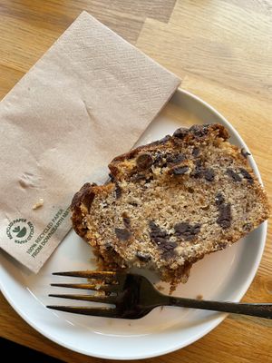 vegan chocolate banana breadd  at Milligram Coffee in Sligo