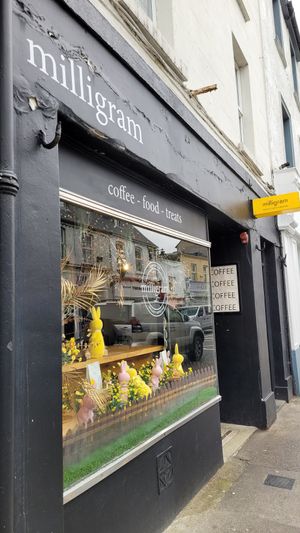 Shop front at Milligram Coffee in Sligo