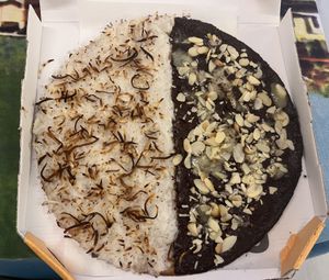 Sweet pizza   at Fit de Fato   in Rio De Janeiro