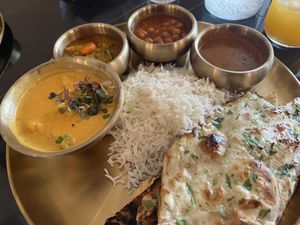 Vegan plate - lunch special   at Daddyji in Claremont
