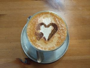 Soy red chai latte - with rooibos tea instead of black tea at Affinity Cafe in Roleystone