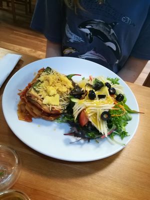 Lasagna at Affinity Cafe in Roleystone