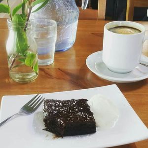 Gf vegan brownie at Affinity Cafe in Roleystone