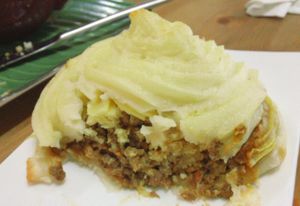 Vegan shepherds pie at Affinity Cafe in Roleystone