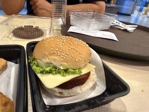 Vegan burger  at MNL - Central Cafe - T2 in Pasay