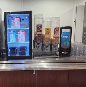 Milk and cereal at La Sierra University Dining Commons in Riverside