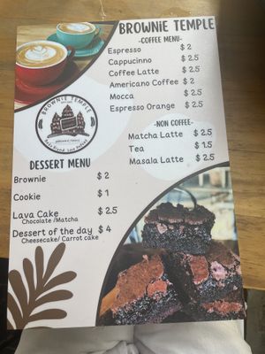 Coffee is possible with oatmilk   at Brownie Temple in Siem Reap