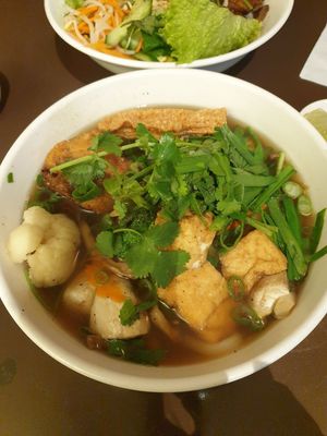 Banh Canh / Drop Noodle Soup $17: good but they used the incorrect noodles (should be tapioca noodles) at Nhi Nuong 2 Sisters  in Sunshine