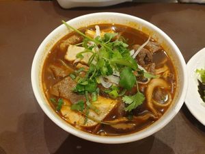 Bun hue noodle soup $17.00 at Nhi Nuong 2 Sisters  in Sunshine