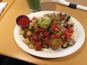 mexican vegan brunch at Stella's - Plug In in Winnipeg