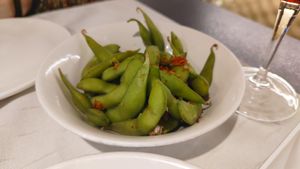 Edamame piccanti at Nagoya X Triumplina - Brescia in Brescia
