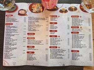 Menu  at Yin Yang Sushi in Malaga