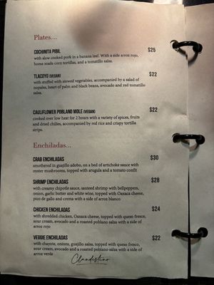 Two vegan plates  at Clandestino in Palm Springs