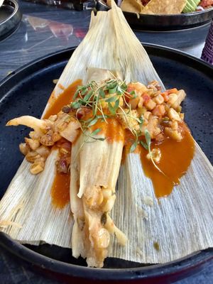 Vegan tamalees  at Clandestino in Palm Springs