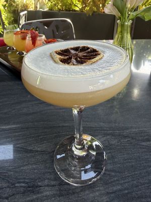 Vegan whiskey sour  at Clandestino in Palm Springs