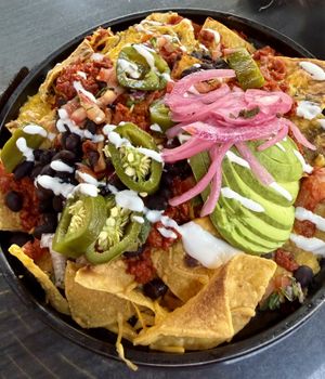 Vegan nachos  at Clandestino in Palm Springs