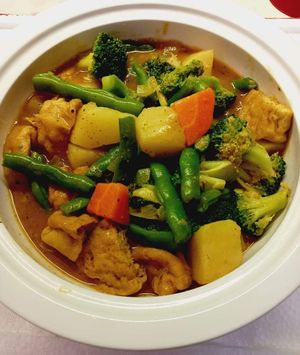 Veggies curry at Ly Phuoc Meal Plan N Cooking Class in Hanoi