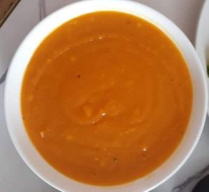 Pumpkin soup at Ly Phuoc Meal Plan N Cooking Class in Hanoi