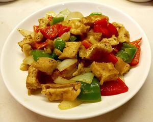 Black pepper tofu at Ly Phuoc Meal Plan N Cooking Class in Hanoi