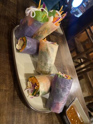 Spring rolls   at Nhà An Vegetarian in Hanoi