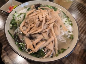 Noodle soup at Nhà An Vegetarian in Hanoi