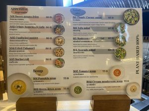 Menu Appetizer/Salads  at The Vegano Corner in Chiang Mai