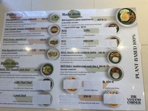 Menu 2 Main Dishes  at The Vegano Corner in Chiang Mai