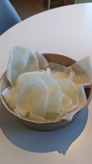 Vegan crackers at WOK2VEGAN in Birmingham