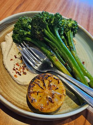 Roasted Brokkolini at Tasman Restaurant in Hobart