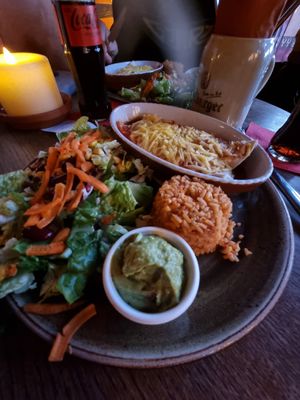 Enchiladas sin carne met vegan cheese at Tijuana in Oberhausen