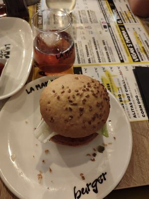 Fake Chicken Burguer at La Mamma Burguer in Ronda
