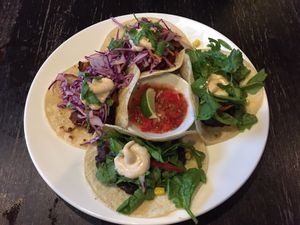 Vegan tacos at The Reverence Hotel in Footscray