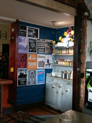 hot sauce anyone?  at The Reverence Hotel in Footscray