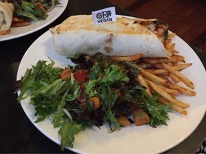 Vegan burrito special  at The Reverence Hotel in Footscray