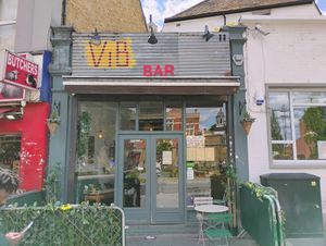 Seating out front at ViB Bar in South East London