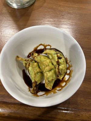 Teriyaki gyoza   at Restaurante SUHAZI Jatetxea in San Sebastian