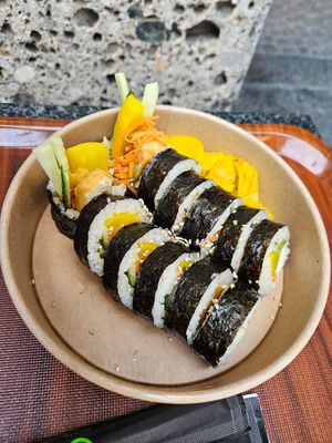 gimbab at Kimbu Korean Kimbap & Burger in Munich