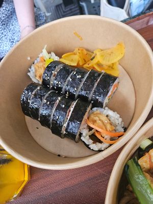 gimbab at Kimbu Korean Kimbap & Burger in Munich