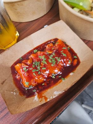 ddeokggochi at Kimbu Korean Kimbap & Burger in Munich