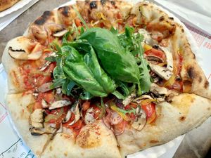 Vegana pizza at Ciao Pizzeria Funchal in Funchal