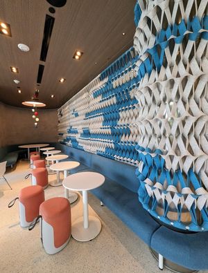 Seating  at Cafe Gio in Denver