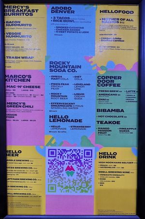 Menu  March 2024  at HELLOFOOD in Denver