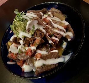 Injera nachos  at Ras Plant Based - West Village  in New York City