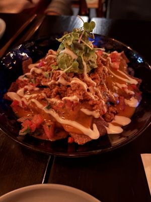 Injera nachos  at Ras Plant Based - West Village  in New York City